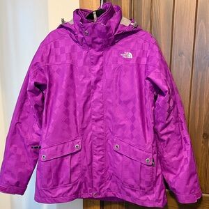 The North Face Women's Vibrant Purple 3-in-1 Triclimate Ski Jacket/Coat